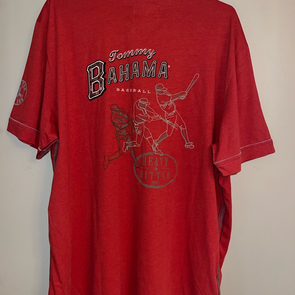NwoT, Tommy Bahama Red Sox Red Polo Shirt